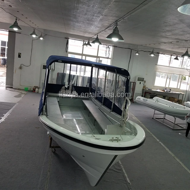 Liya 10persons fiberglass passenger boat panga boat factory