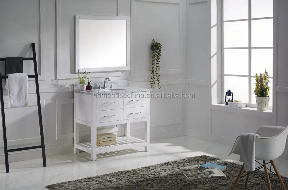 
Northern USA Bathroom Vanity with Marble TOP 