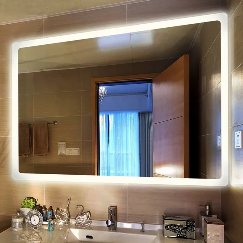 ETERNA New Design Hairdressing Led Light Mirror Hair Salon Mirror Bath Mirrors Home Hotel Hair Dressing Cosmetic Room,hotel