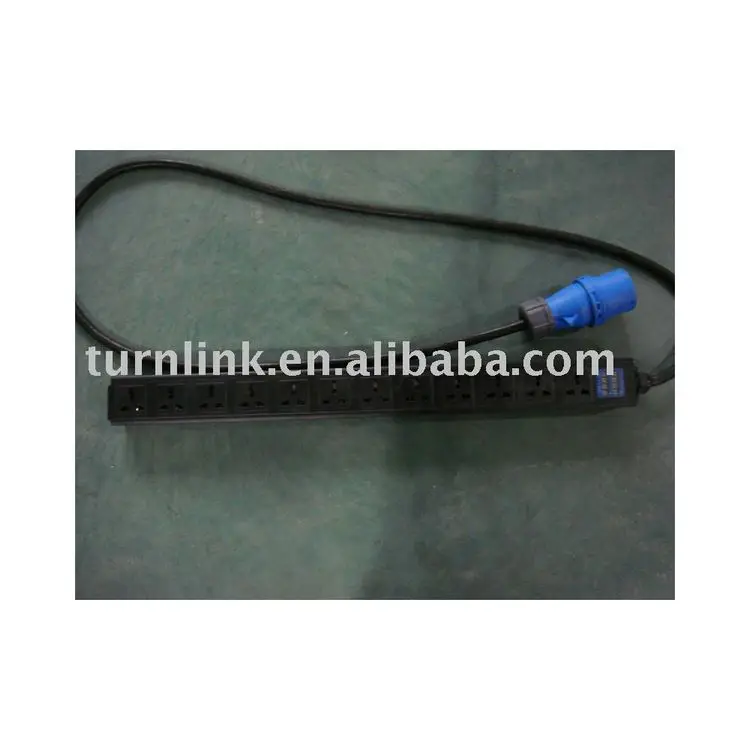 12 способ Универсальный тип PDU розетка с 32A промышленные вилки и измеритель тока