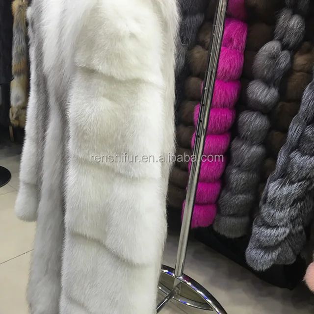 Womens Fashion Real mink Fur Russian Winter Coat