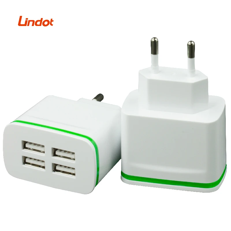 Free Shipping Mobile Phone Accessories Manufactures Universal Wall USB Charger 4 Ports