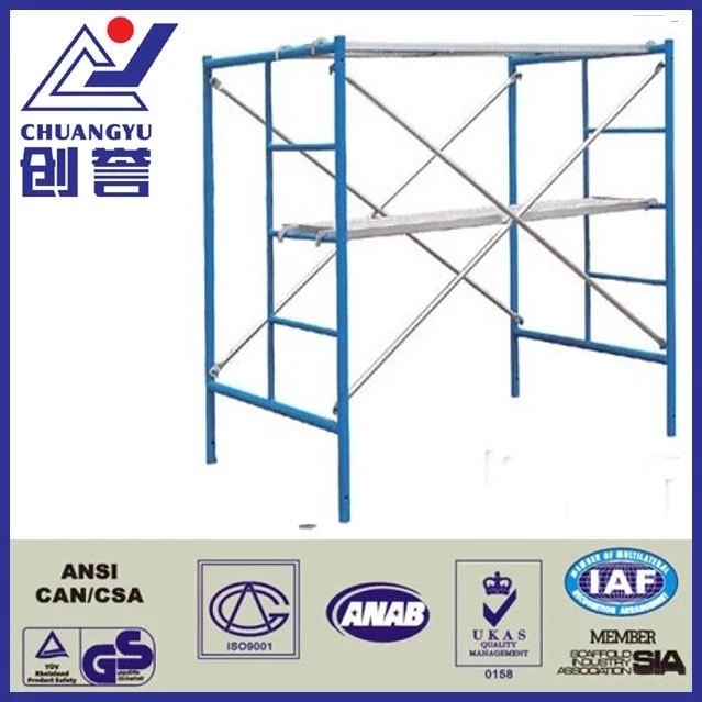 Advanced level galvanized steel a frame scaffolding for construction