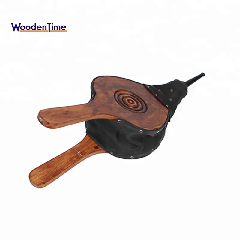 Нагнетатель для барбекю, инструменты для дровяного камина, аксессуары для камина, нагнетатель для кожевенного камина для барбекю с подвесным кожаным ремешком