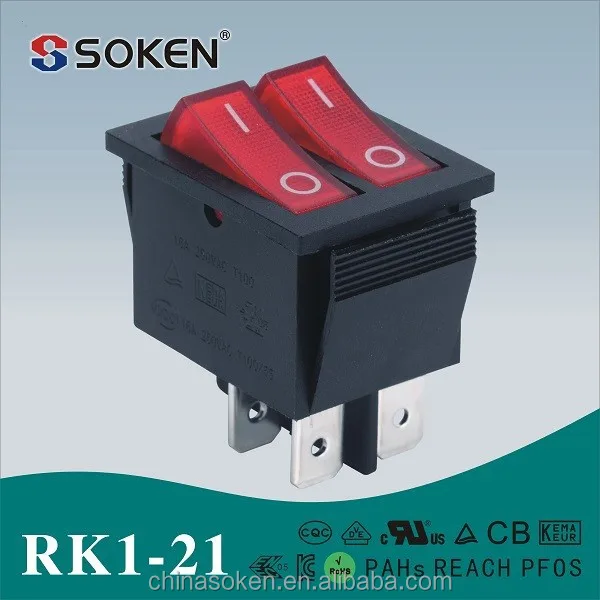 Soken однополюсных реле / одноместный двухпозиционное рокер t125 со светом