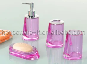 New Design bath accessories 4 pcs bath series 4 pcs bathroom set