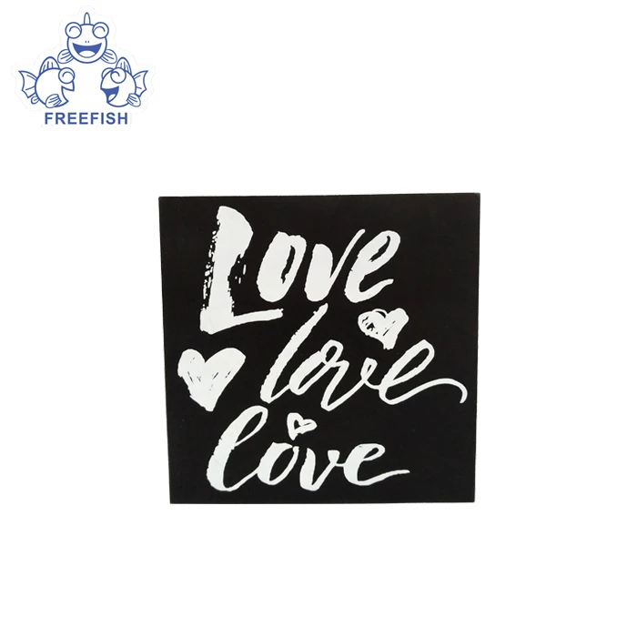 Tastefully designed and crafted box sign to match your country style home decor, wooden block with golden words