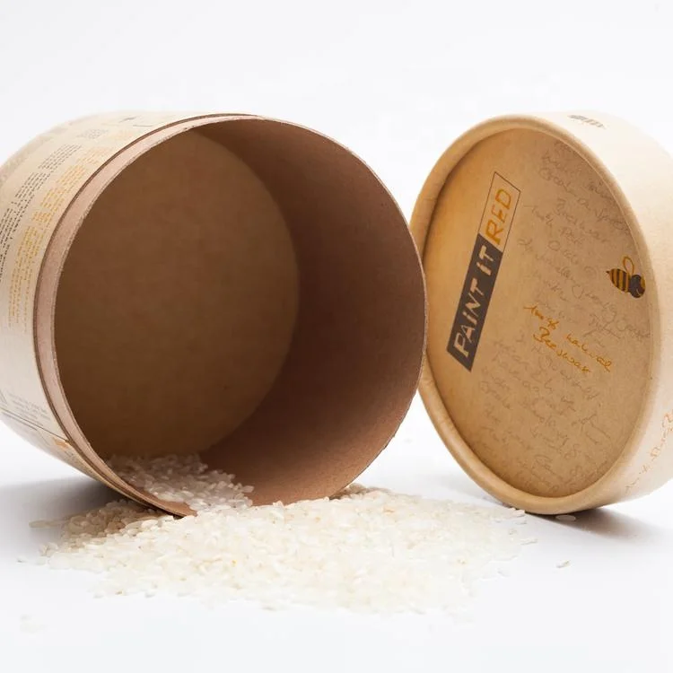 
Custom Printed Color Eco Friendly Paper Tea Jar Cans Paper Tube For Food Packaging 