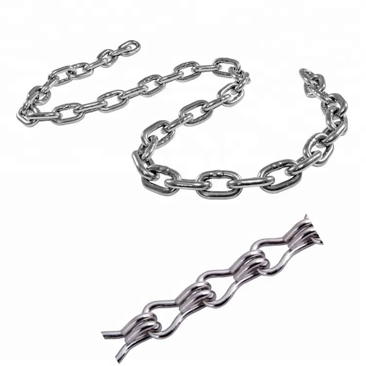 DIN763 Standard Link Chain AISI 304 316 Stainless Steel industrial chain 6mm 8mm 12mm