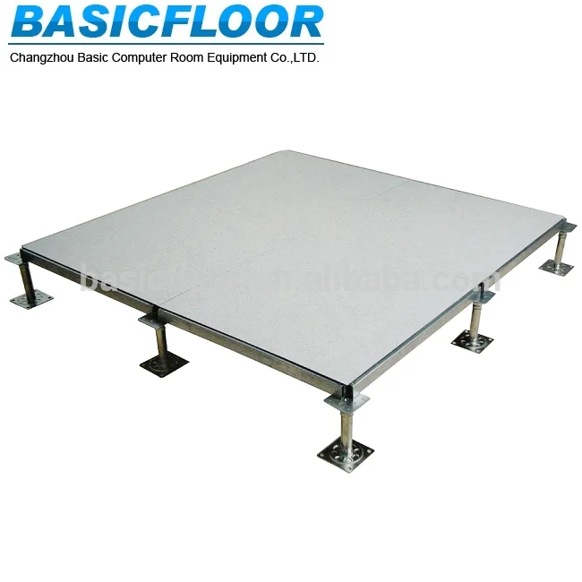 High quality anti static cementitious elevated raised false panel steel raised floor