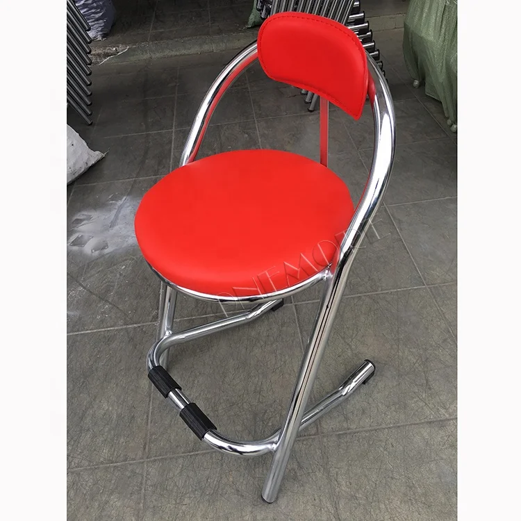Vintage stainless arcade  bar stool  chair for sale