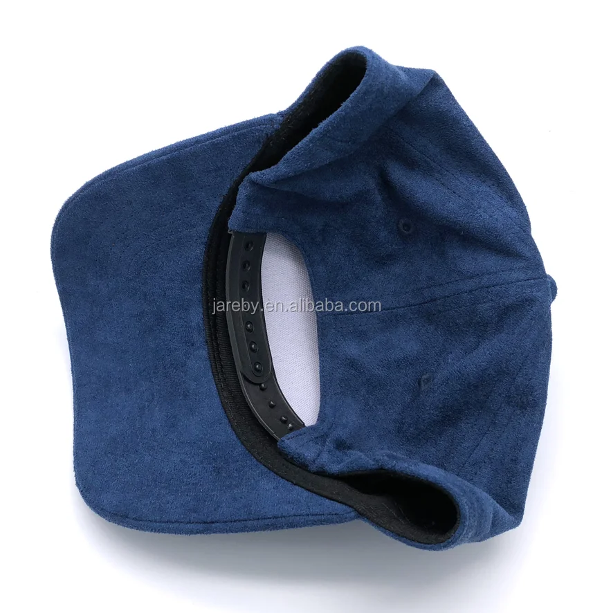 high quality custom suede blank 5 panel baseball cap
