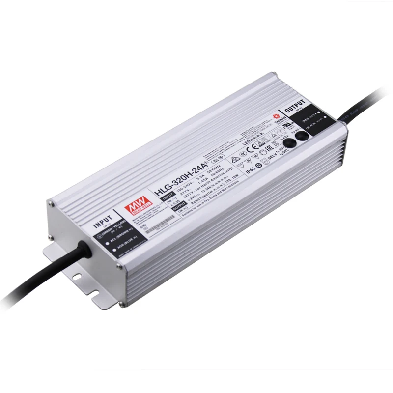 Mean well HLG-320H-24A 320W led driver 320w 24V pwm led driver