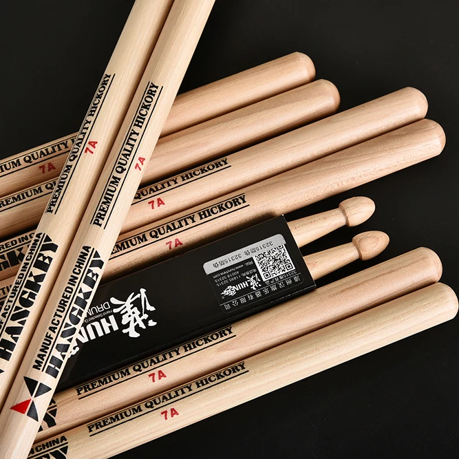 Custom Natural 7A Drumsticks Hickory
