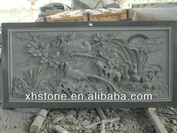 
Decorative carving bird and flower wall sculpture wholesale 