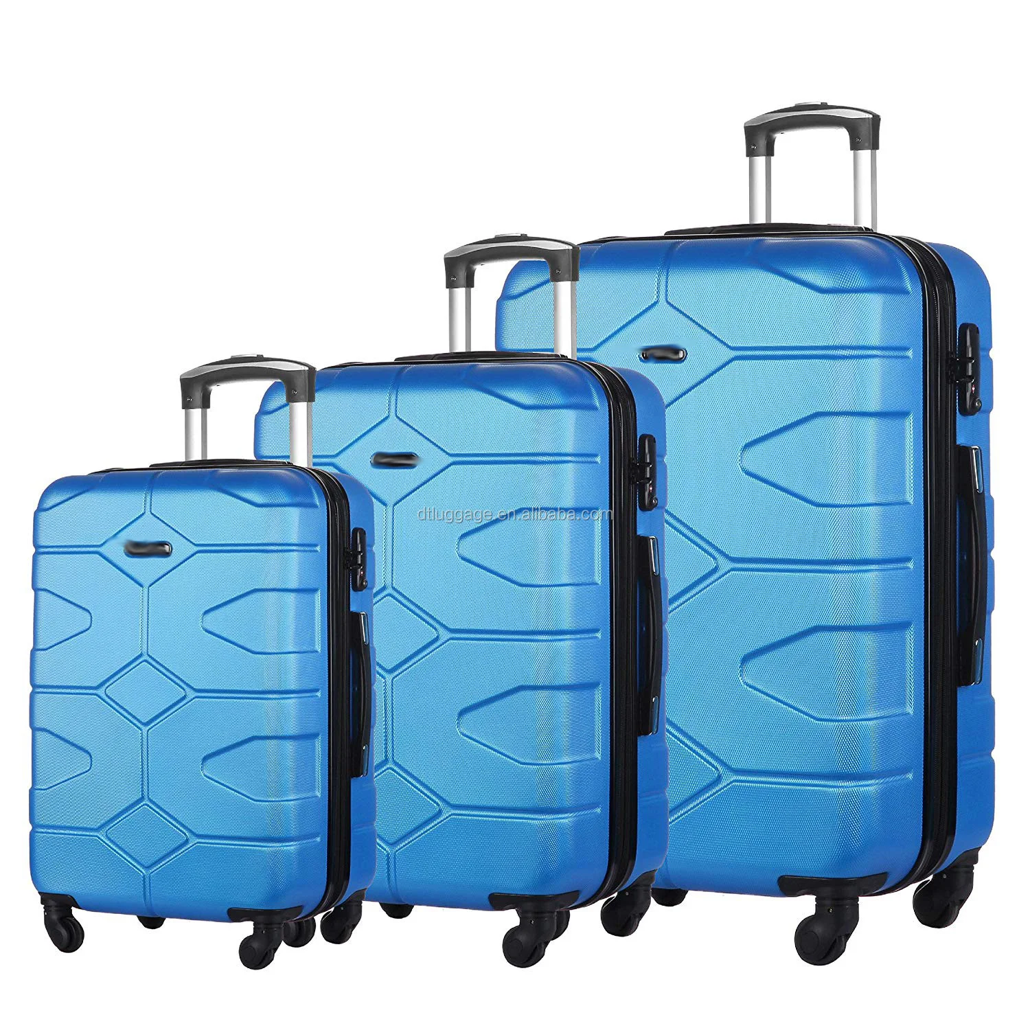 new model abs 4 wheel spinner travelling bags president trolley luggage