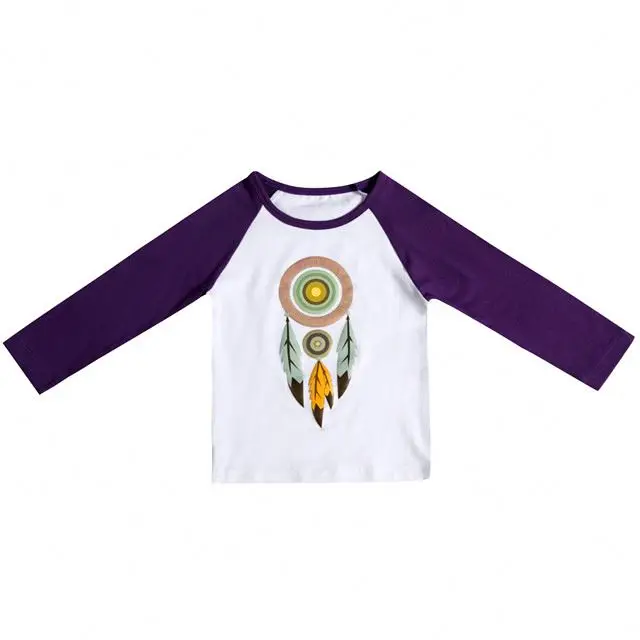 
2018 Hot Selling New Designs Autumn Baby Girl Long Sleeve Cartoon Letter Printed Shirts 