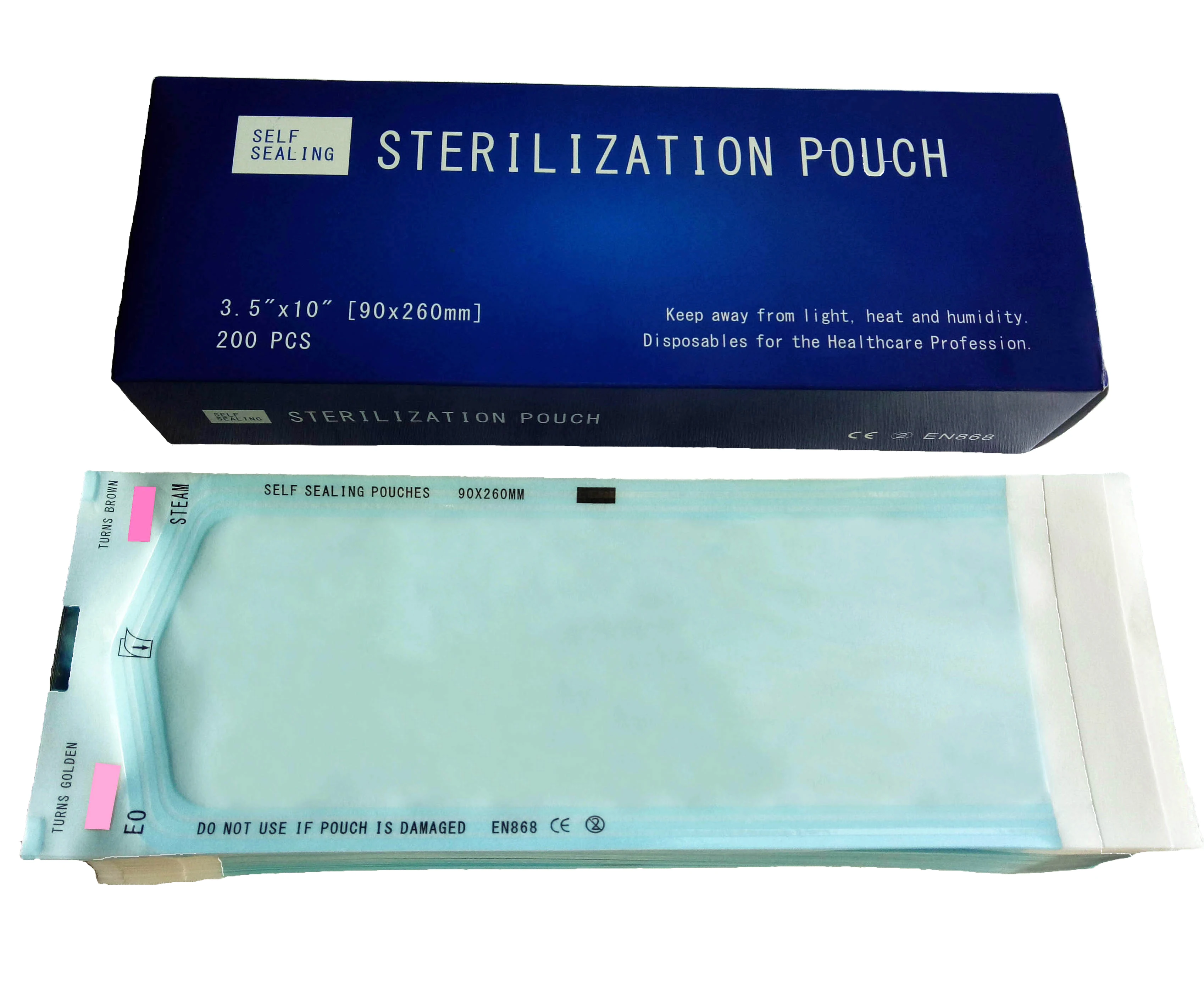 Disposable sterile pouch packaging bag paper-plastic bag for sealing