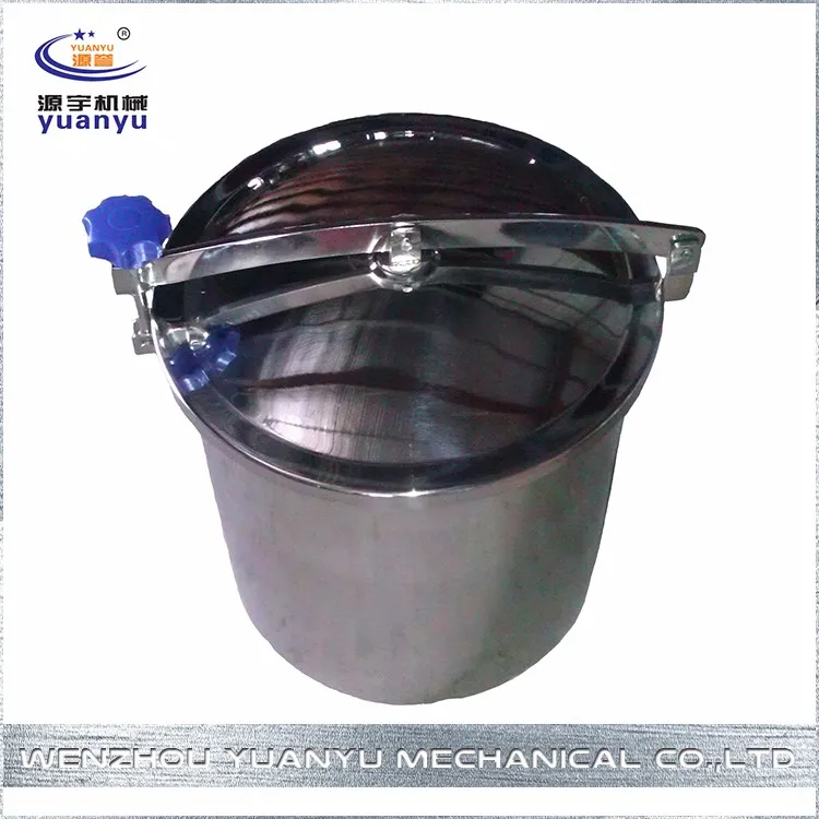Stainless steel sanitary atmospheric pressure DN200 DN300 DN400 DN500 round manhole cover