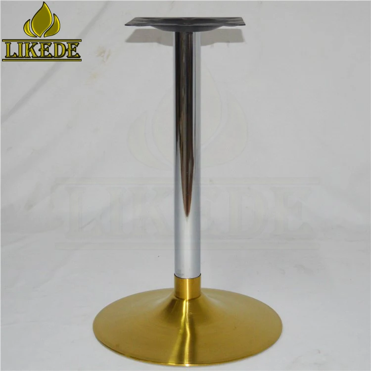 New high quality brushed titanium gold 304#  stainless steel table frame table accessories