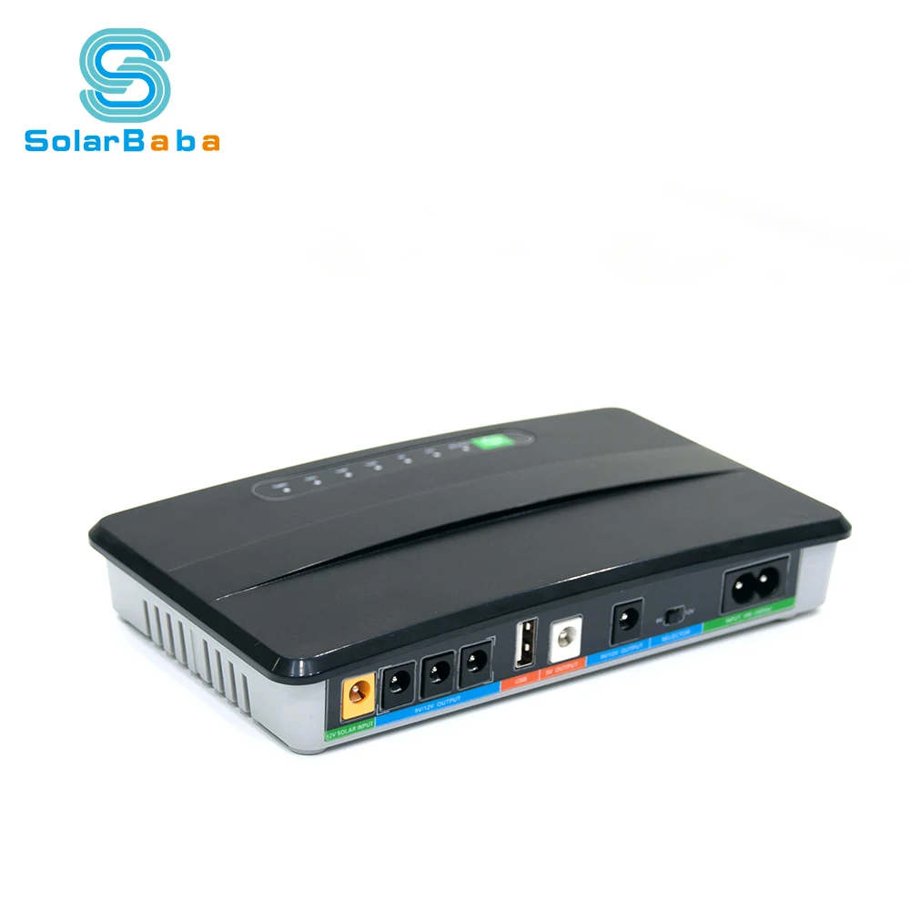 
Solarbaba Mini UPS 5V 12V 2A Uninterruptible Power System for routers modems set top boxes Mini UPS 5V 12V &nbsp;2A Uninterruptible Power System for routers modems