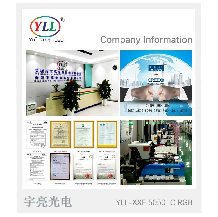 Addressable Multiple Color WS2812 Diode IC 5050 RGB smd led Epistar chip 12V for LED strip smart lights decorative light