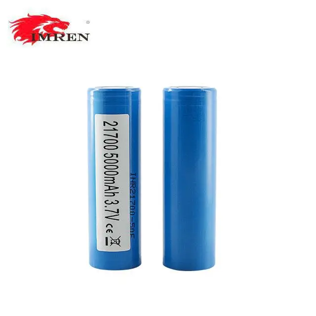 
10A INR 21700 Hot Selling Electric Scooter Battery 5000mah 50E 3.7V 500 Times 80g 21.05mm 3months-1year 70.77mm IMREN 