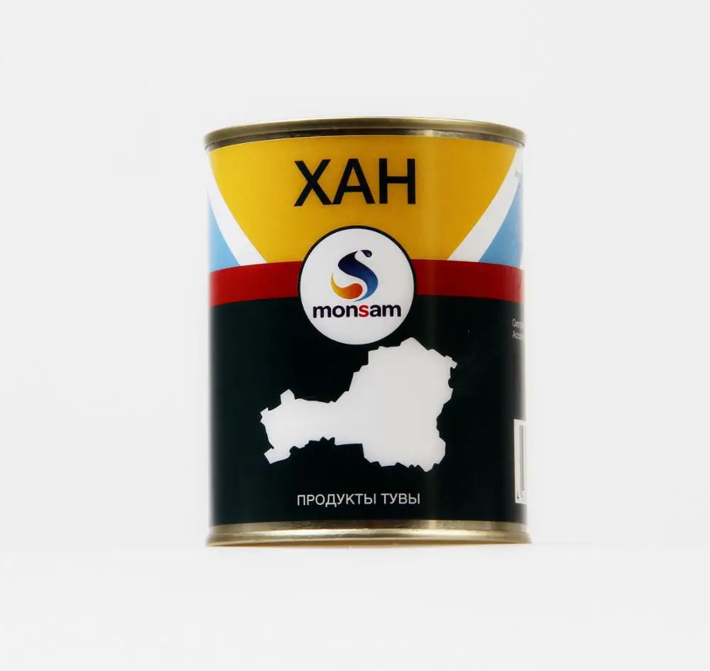 
Russian Product Sterilized Canned Lamb Chunks Natural Sheep Meat 0.34 Kg 