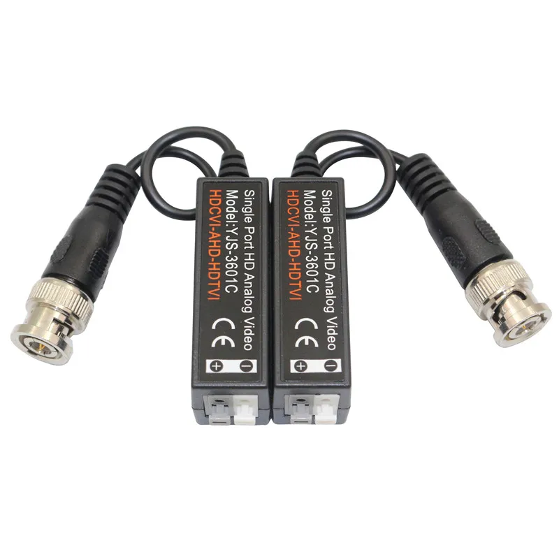 YJS-3601C Coax bnc 750 ohm to 120 ohm rj45 IP converter CCTV Active HD passive video balun cctv accessories