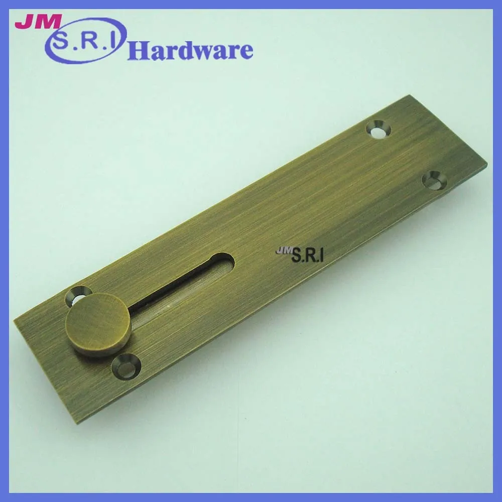 Modern brass surface mounted floor door lock bolt