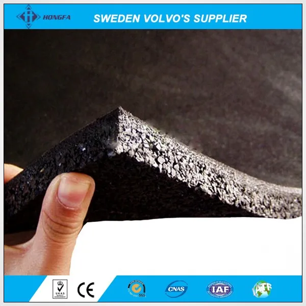 Interlocking Black Rubber Gym Flooring