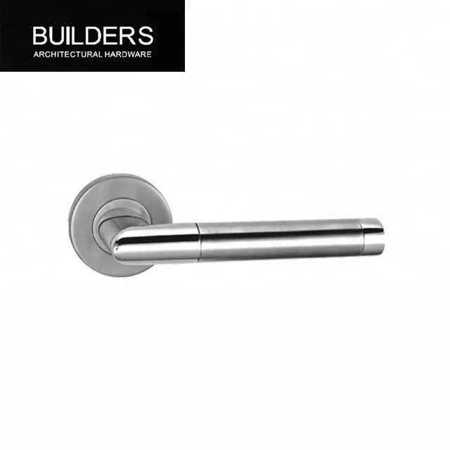 China manufacture solid lever stainless steel door handle and knob
