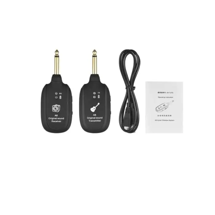 Встроенная батарея 20 Гц-20 кГц гитара бас беспроводная система приемник-передатчик