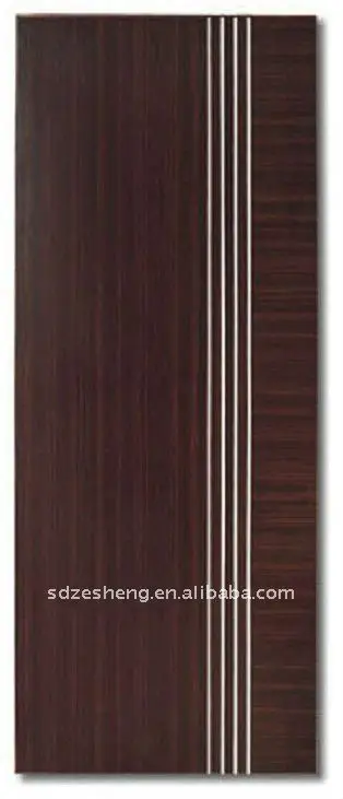 flat modern simple interior wood door for hotel DR-044