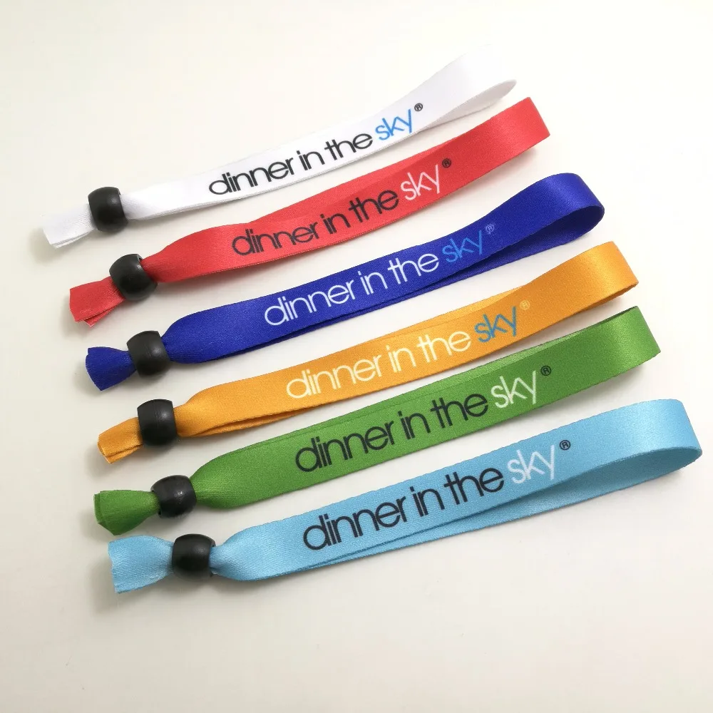colorful festival fabric wristband with barrel lock for events promotion gift
