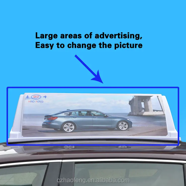 HF49 big size magnet taxi topper advertising box