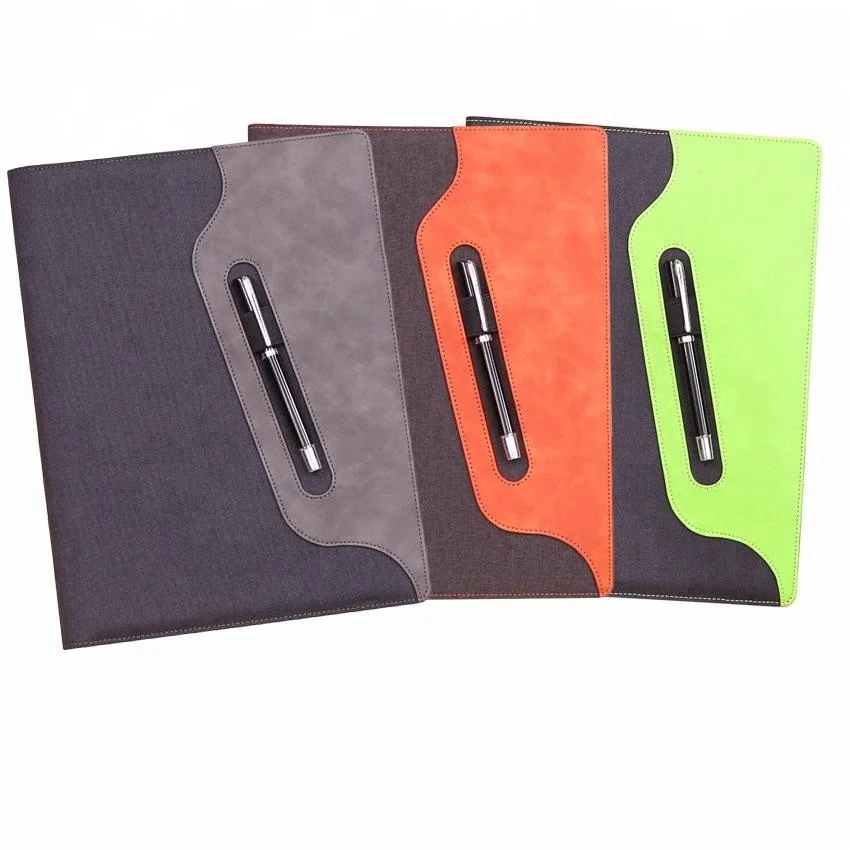 
 Новая деловая папка из искусственной кожи, папка для документов А4, папка для презентаций с держателем для карт  