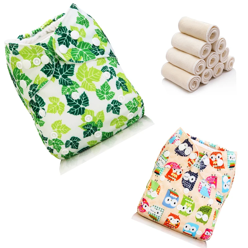 
Mumsbest reusable washable one size pocket diapers with easy dry infant nappy 