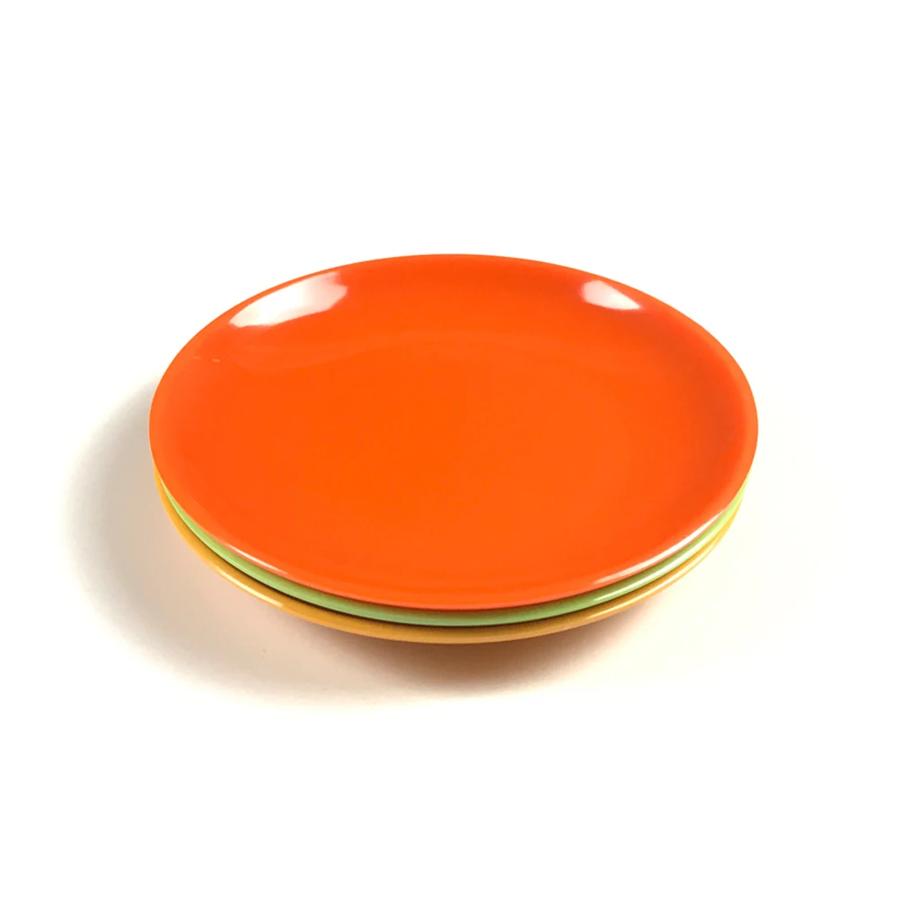 colorful customized round dinner plate