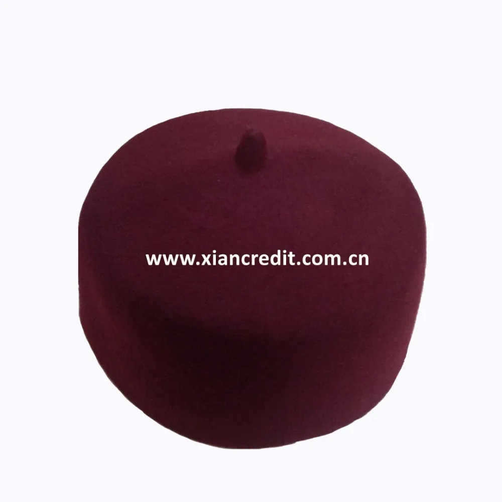 Черная накидка в мусульманском стиле Мужская мусульманская шляпа из шерсти