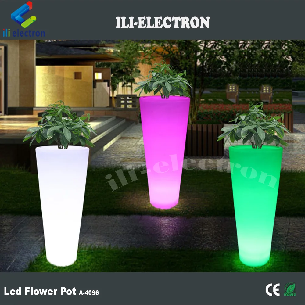 outdoor used waterproof led flower planters