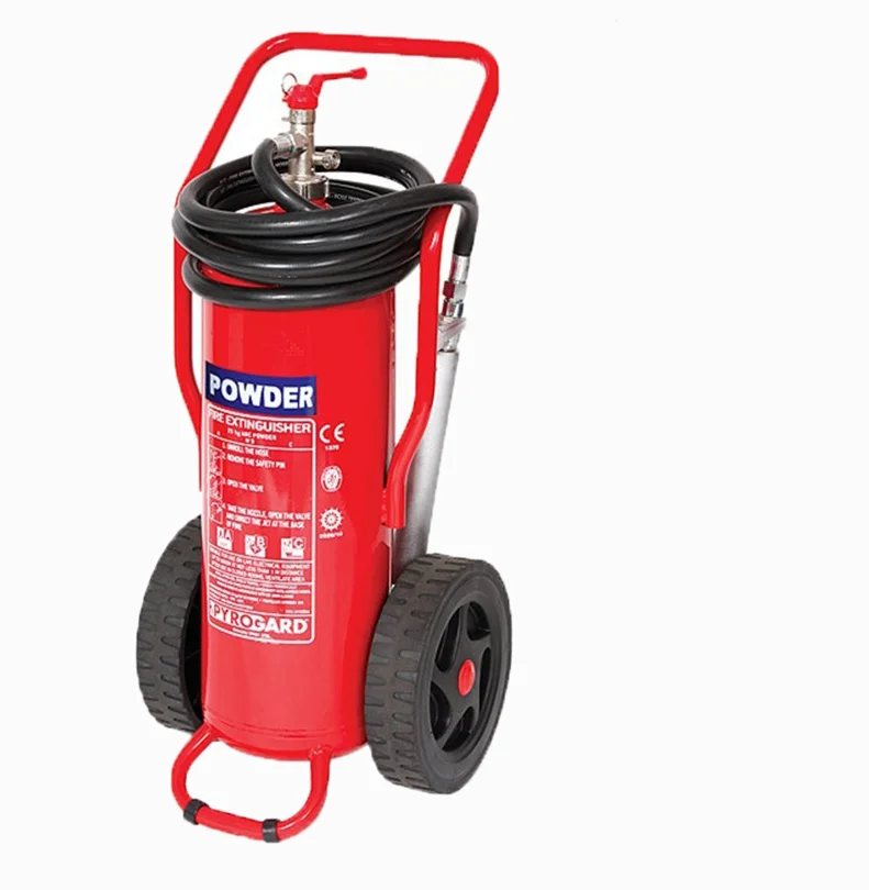 DONGSHENG Brand Trolley Fire Extinguisher 30KG EN3 Portable ABC Dry Powder CO2 Type Fire Extinguisher