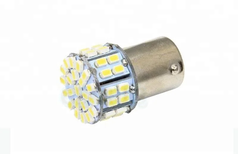 Автомобильный светодиод S25 P21/5W 1157 BAY15D BAU15S ba15s 50SMD 1206 LED 50SMD светодиод для поворотников/фонарей заднего хода Белый Красный DC 12V