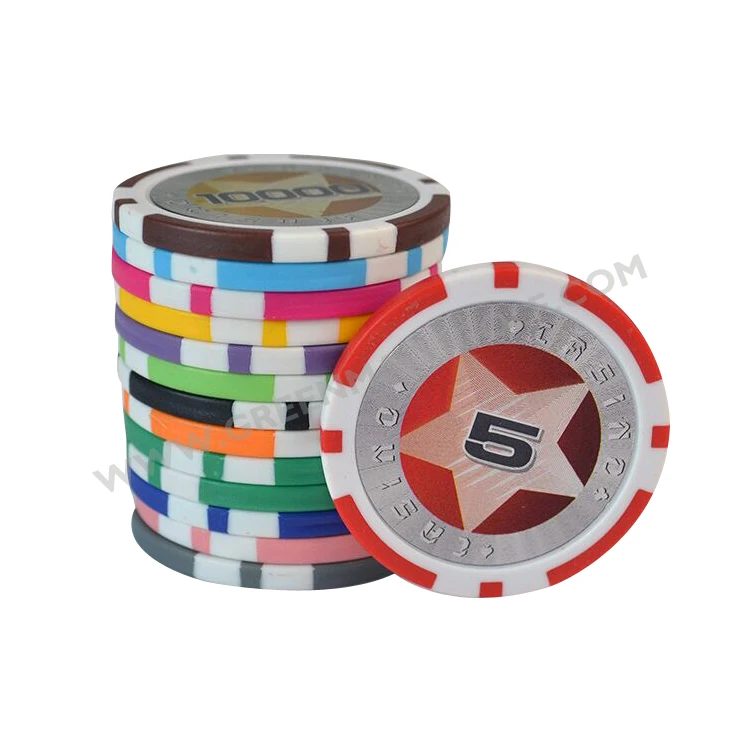 Golf ball marker custom printing pocket chips with color sticker logo