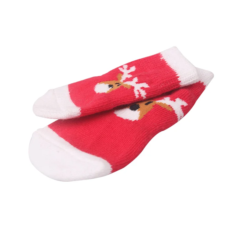 Non-slip Dog Socks with Dog Pattern Colorful