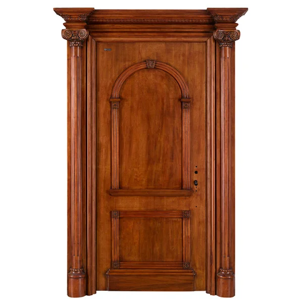 Hotel Doors Wooden Soundproof USA American Non Crack Rustic Luxury Entry Front Interior Door Wooden