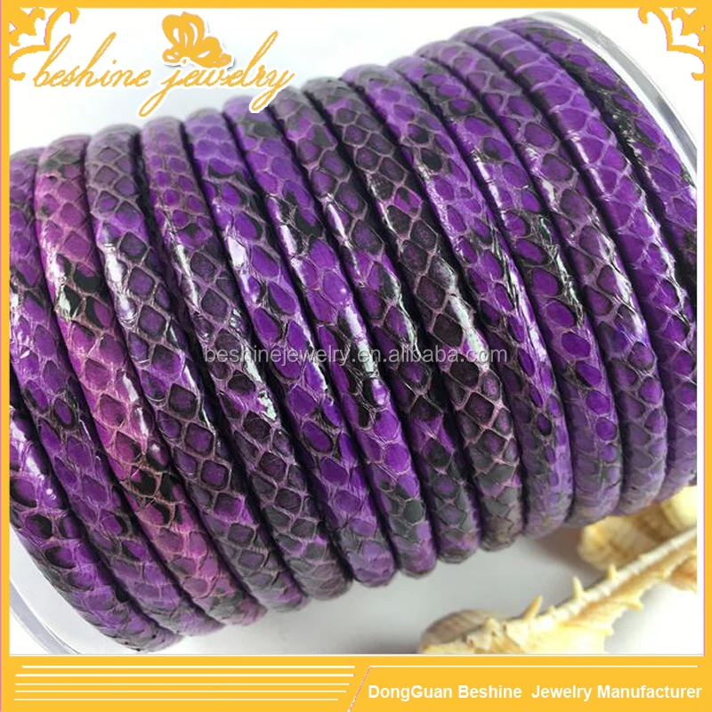 Cords Jewelry Findings Type Python Leather Cord, Necklace Cord