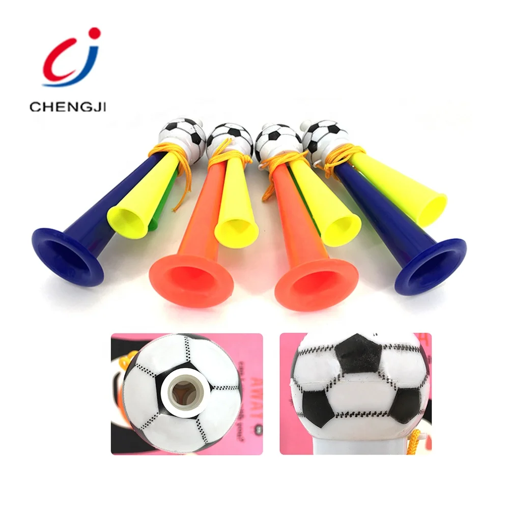
Hot selling cheering plastic sport fans cheap mini colors football horn 
