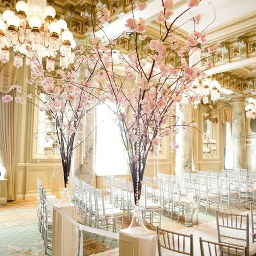 Charming Table Decoration Glass Tall Flower Vase