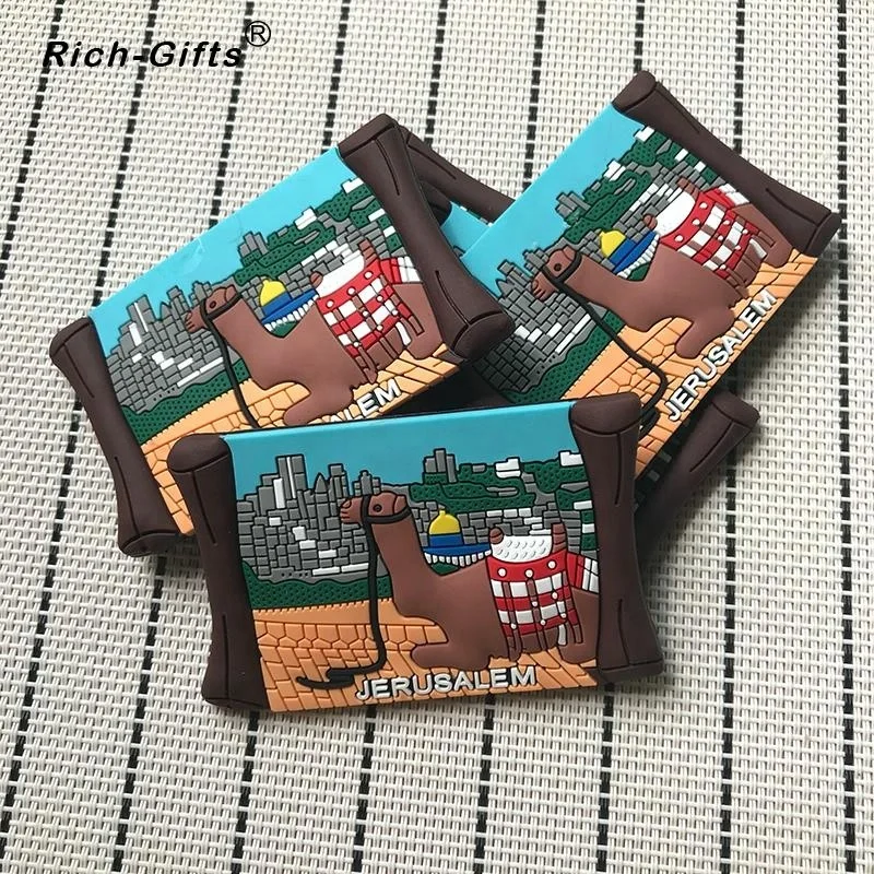 Tourist Souvenir PVC Fridge Magnet For Jerusalem